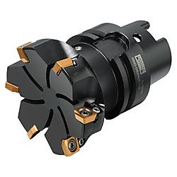 コロミル 590 カッター アルミ合金、鋳鉄、高硬度鋼の正面フライス加工用 HSK R590-HA