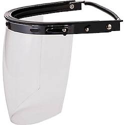 ヘルメット取付型防災面(簡単着脱タイプ・曇り止め加工)