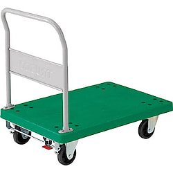 樹脂製運搬車 グランカート （固定ハンドルタイプ） ストッパー付タイプ
