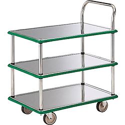 ステンレス製運搬車 （片袖3段タイプ）