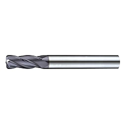 超硬4枚刃不等分割コーナーラジアスミディアムエンドミル 30° B258X