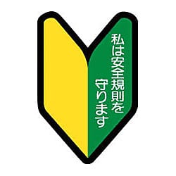 ヘルメット用ステッカー若葉マーク 画像