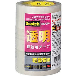 スコッチ　透明梱包用テープ309シリーズ（軽量物用）