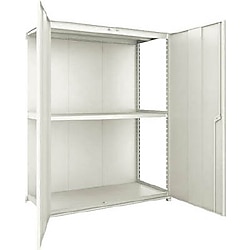 軽中量ボルトレス棚 M2型 （パネル・扉付・200kgタイプ、高さ1800mm、3段タイプ）