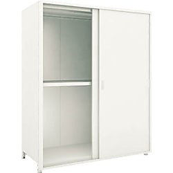 軽中量ボルトレス棚 M2型 単体型（パネル,引違扉付,200kg,高さ1800mm,4段）