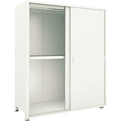 軽中量ボルトレス棚 M2型 単体型（パネル,引違扉付,200kg,高さ1800mm,5段）
