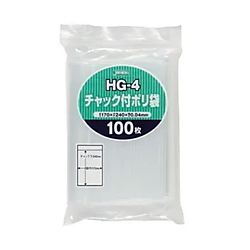 チャック付きポリ袋 幅 50～340mm LDPE