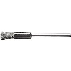軸付ミニチュアエンド型ブラシ（軸径3mm）