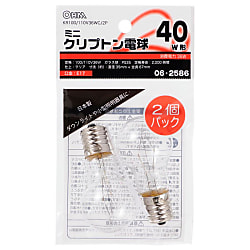 ミニクリプトン球 KR100-110V-2P-0シリーズ 画像