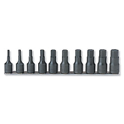 ハンドソケット1/2"(12.7mm) ヘックスビットソケット レールセット
