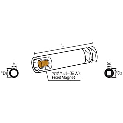 9.52mm Square Drive マグネット入りソケット MPディープタイプ