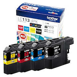 インクカートリッジ 4色パック　種別：純正　LC113-4PK 画像
