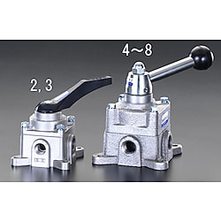 Rc 1/4" 四方向手動切替バルブ