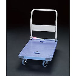 300kg 運搬車(足踏みブレーキ付/二段式/樹脂製)