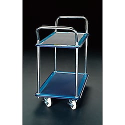 運搬車 二段式・ブレーキ付 荷台サイズ：790x480mm 耐荷重：120kg