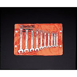 10本組/5.5-14mm 片目片口スパナ