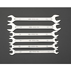 6本組/10-19mm 両口スパナ(薄型)