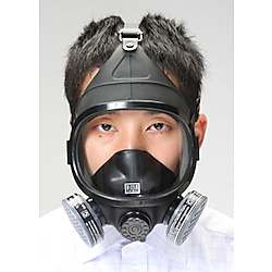 エスコ 吸収缶交換マスク（2缶式）EA800MS-5