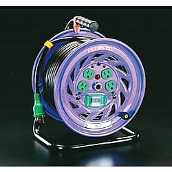AC100V／15A　コードリール（漏電遮断器付）