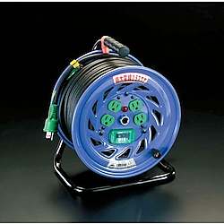 コードリール AC125V/32A/30m（極太/漏電遮断/コンセント数4）