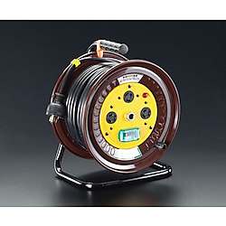 AC200V/22A/30m コードリール(単相・漏電遮断器付