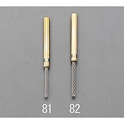 2.5mm/6mm 軸付ステンレスロープブラシ