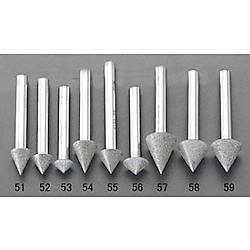 12x 6mm ダイヤモンドバー(傘型 90ﾟ/6mm軸)