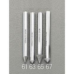 8x 4mm ダイヤモンドバー(傘型90ﾟ/6mm軸)