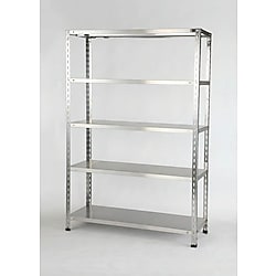 875x1800x450mm/150kg 5段軽量棚(ステンレス製)