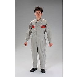 夏用つなぎ作業服(シルバーグレー)