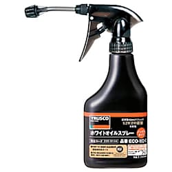 TRUSCO αホワイトオイルノンガススプレー ノズル付 350ml