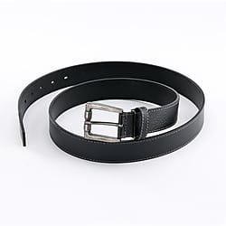 布施商店 作業用ベルト 牛革1枚ステッチベルト35mm FT-1022 ブラック