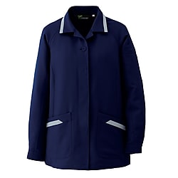ミドリ安全 女性用 作業服 秋冬 長袖 スモック 帯電防止 VEL57 上 9号