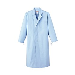 白衣 シングル サックス 男性用 左胸外、両腰箱ポケット