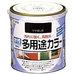 アサヒペン 水性多用途カラー 0.7L ツヤ消し黒