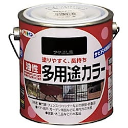アサヒペン 油性多用途カラー 0.7L ツヤ消し黒