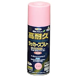 アサヒペン 高耐久ラッカースプレー 300ML ピンク