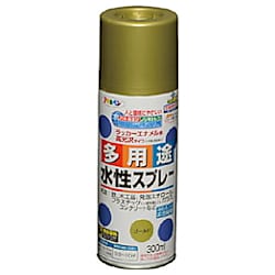 アサヒペン 水性多用途スプレー 300ML ゴールド