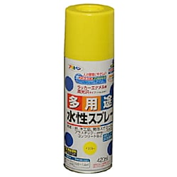 アサヒペン 水性多用途スプレー 420ML イエロー