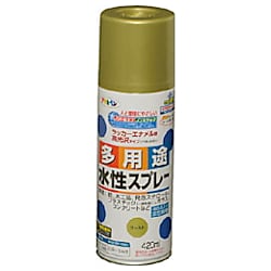 アサヒペン 水性多用途スプレー 420ML ゴールド