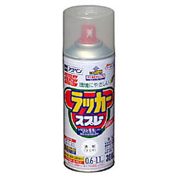 アサヒペン アスペンラッカースプレー300ml クリヤ(透明)