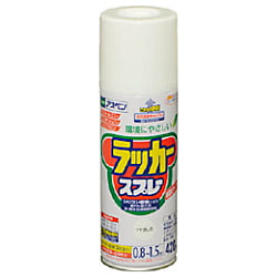 アサヒペン アスペンラッカースプレー 420ML ツヤ消し白