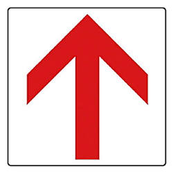 矢印ステッカーASタイプ 100×100