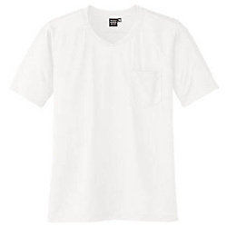 コーコス 半袖VネックTシャツA-667 0 ホワイト LL