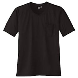 コーコス 半袖VネックTシャツA-667 13ブラックNL