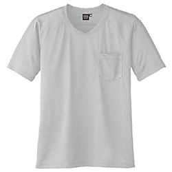 半袖VネックTシャツA-667 3 シルバー