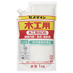 セメダイン 木工用605 スタンドパック 1kg AE-331
