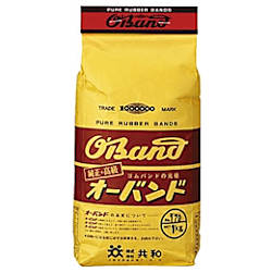 オーバンド（R）ゴムバンド アメ色 1kg袋