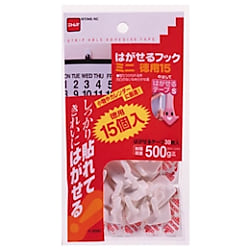 ニトムズ はがせるフックミニ徳用15 画像