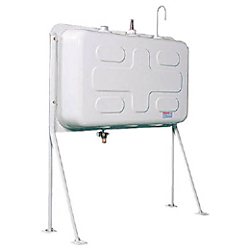 屋外用灯油タンク ホームタンク壁寄せ片面タイプ 標準脚/短脚195型